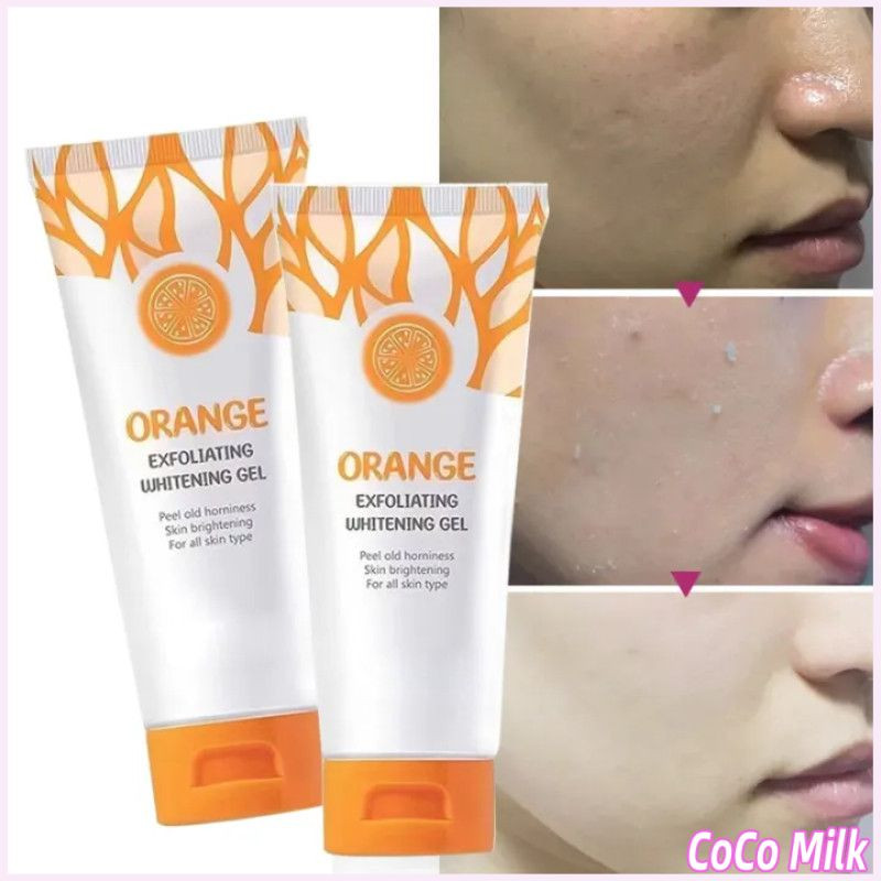 Orange Exfoliating Gel for Face and Body Skin – Natural Peeling Scrub